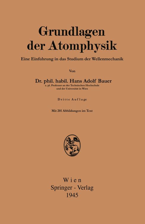Produktbild: Grundlagen der Atomphysik