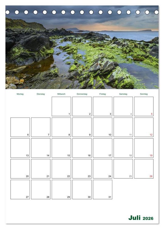 Produktbild: Schottland Entdeckungstour (Tischkalender 2026 DIN A5 hoch), CALVENDO Monatskalender