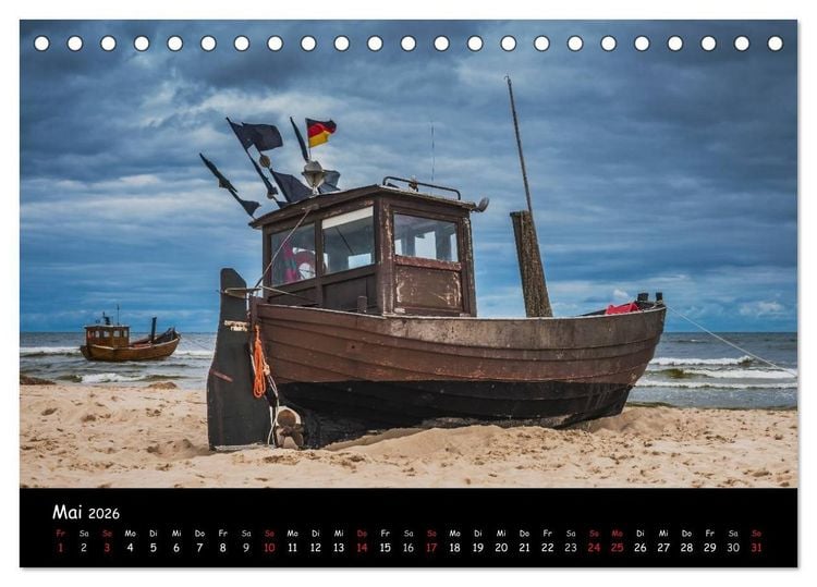 Produktbild: Insel Usedom (Tischkalender 2026 DIN A5 quer), CALVENDO Monatskalender