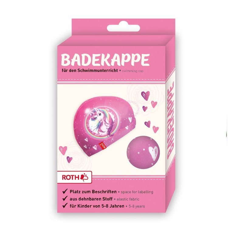 Produktbild: Roth Kinder-Badekappe Einhornportrait 21x19cm