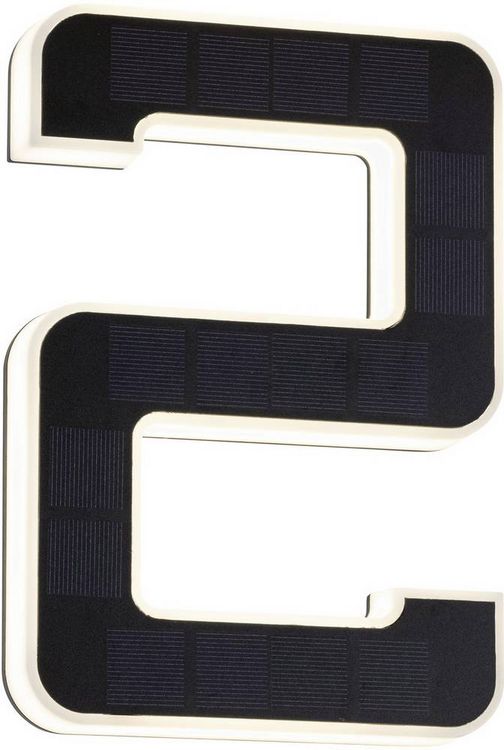 Produktbild: Paulmann 79843 Solar-Hausnummernleuchte 0.20W Warmwei&szlig; Schwarz