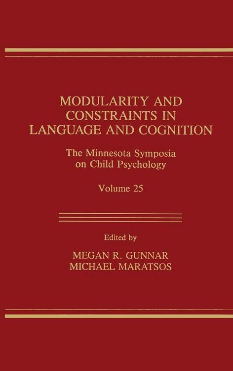 Produktbild: Modularity and Constraints in Language and Cognition