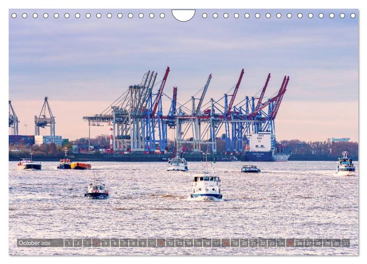 Produktbild: Hamburg perspectives (Wall Calendar 2026 DIN A4 landscape), CALVENDO 12 Month Wall Calendar