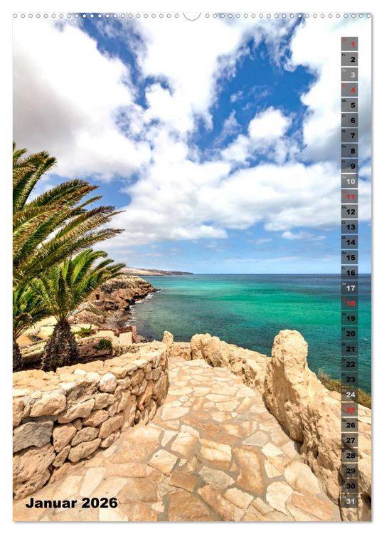 Produktbild: FUERTEVENTURA S&uuml;dsee-Flair (hochwertiger Premium Wandkalender 2026 DIN A2 hoch), Kunstdruck in Hochglanz