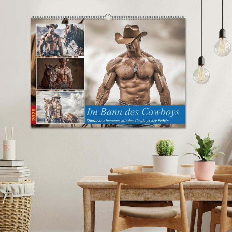 Produktbild: Im Bann des Cowboys (Wandkalender 2026 DIN A2 quer), CALVENDO Monatskalender