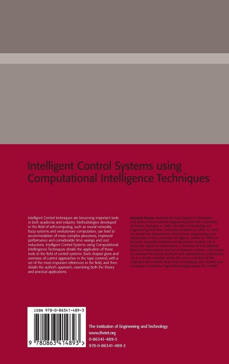 Produktbild: Intelligent Control Systems Using Computational Intelligence Techniques