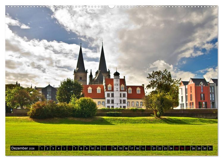 Produktbild: Historisches Xanten (hochwertiger Premium Wandkalender 2026 DIN A2 quer), Kunstdruck in Hochglanz