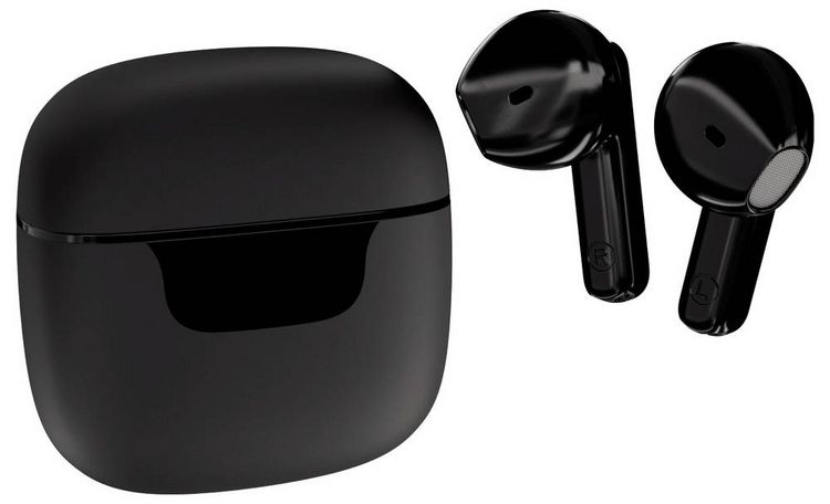 Produktbild: Vivanco UNION PAIR BK In Ear Kopfhörer Bluetooth®, Kabellos Stereo Schwarz Batterieladeanzeige, Ladecase