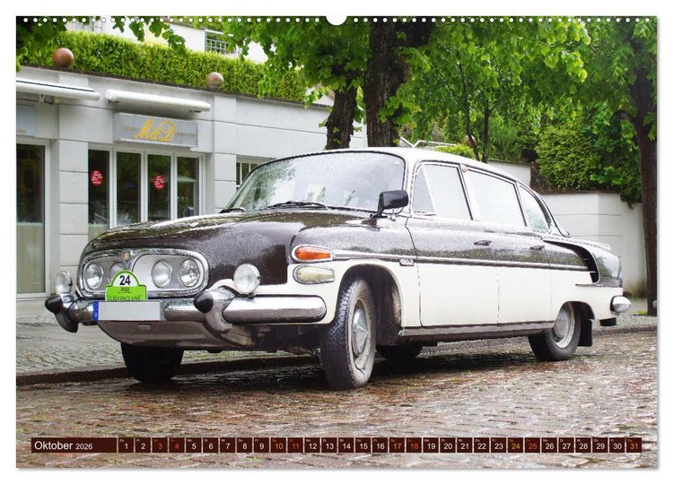 Produktbild: Damals war's - Oldtimer der F&uuml;nfziger bis Achtziger Jahre (hochwertiger Premium Wandkalender 2026 DIN A2 quer), Kunstdruck in Hochglanz