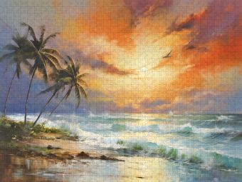Produktbild: CALVENDO Puzzle St&uuml;rmische See | 2000 Teile Lege-Gr&ouml;&szlig;e 90x67cm Foto-Puzzle f&uuml;r gl&uuml;ckliche Stunden