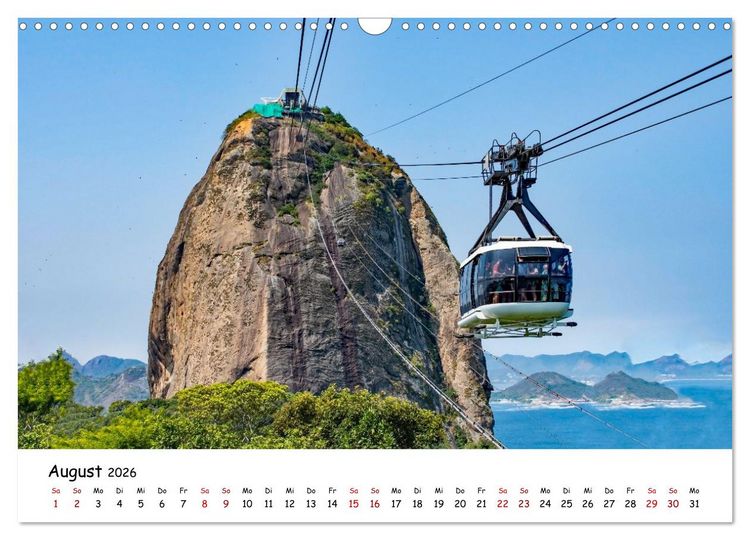 Produktbild: Rio de Janeiro - K&uuml;stenmetropole (Wandkalender 2026 DIN A3 quer), CALVENDO Monatskalender
