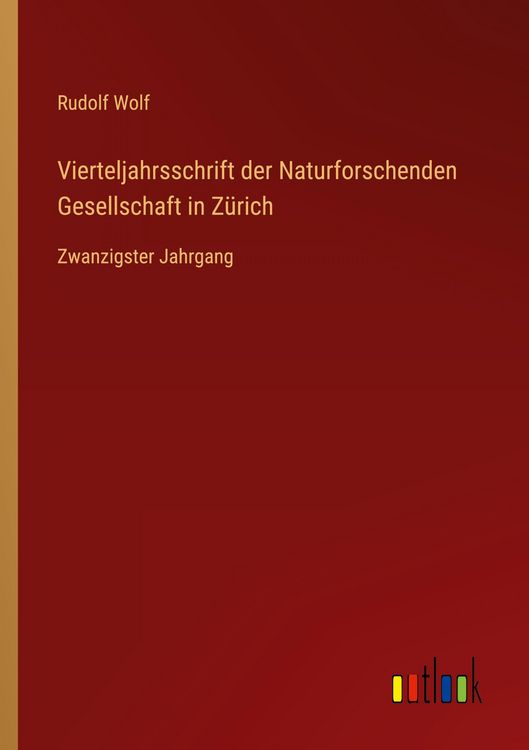 Produktbild: Vierteljahrsschrift der Naturforschenden Gesellschaft in Z&uuml;rich