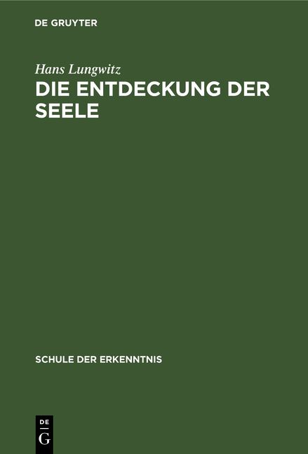 Produktbild: Die Entdeckung der Seele