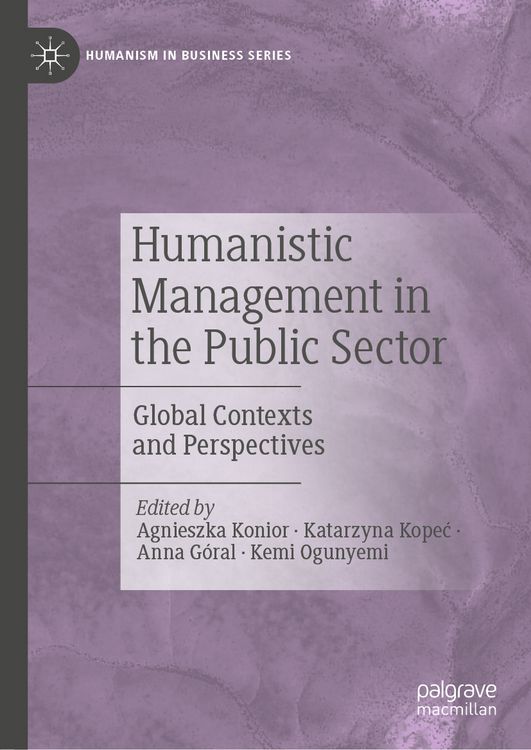 Produktbild: Humanistic Management in the Public Sector