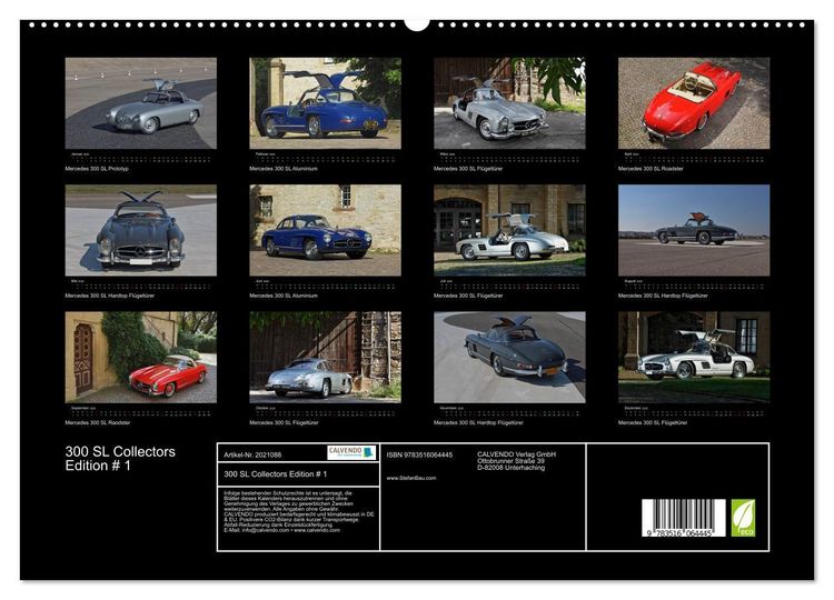 Produktbild: 300 SL Collectors Edition # 1 (hochwertiger Premium Wandkalender 2026 DIN A2 quer), Kunstdruck in Hochglanz