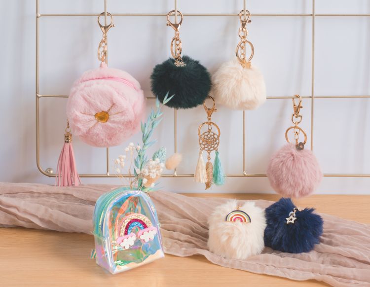 Produktbild: Brunnen Display Schl&uuml;sselanh&auml;nger Pl&uuml;sch Bag