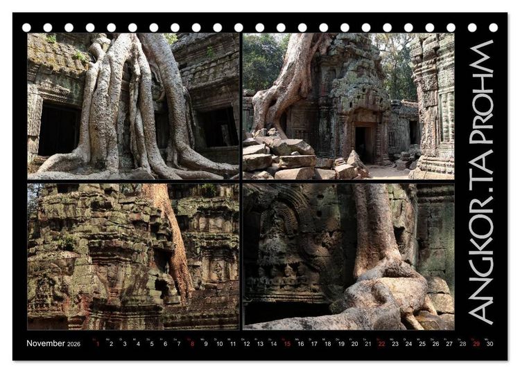 Produktbild: Kambodscha - Highlights aus Asien 2026 (Tischkalender 2026 DIN A5 quer), CALVENDO Monatskalender