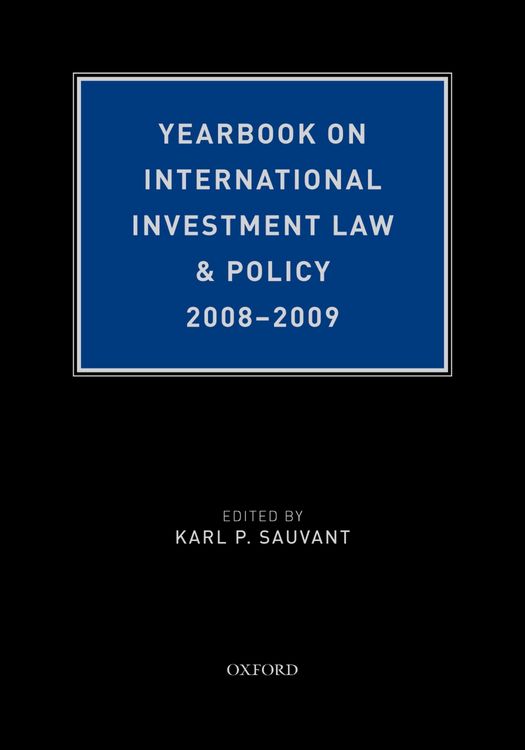 Produktbild: Yearbook on International Investment Law & Policy 2008-2009