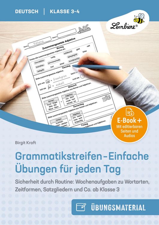 Produktbild: Grammatikstreifen - Einfache &Uuml;bungen f&uuml;r jeden Tag