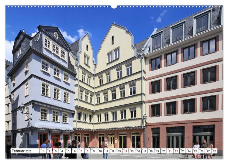 Produktbild: Frankfurt am Main die neue Altstadt vom Taxifahrer Petrus Bodenstaff (Wandkalender 2026 DIN A2 quer), CALVENDO Monatskalender