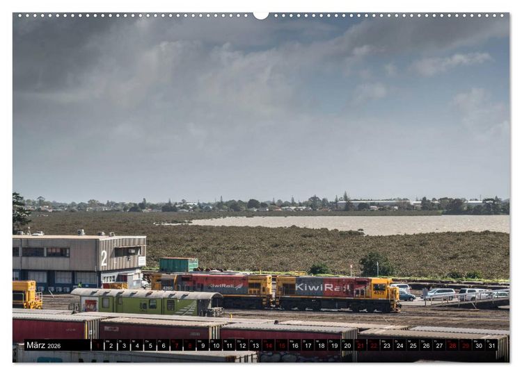 Produktbild: Eisenbahn in Neuseeland (hochwertiger Premium Wandkalender 2026 DIN A2 quer), Kunstdruck in Hochglanz