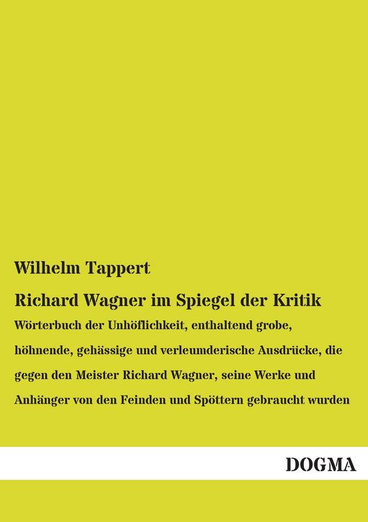 Produktbild: Richard Wagner im Spiegel der Kritik