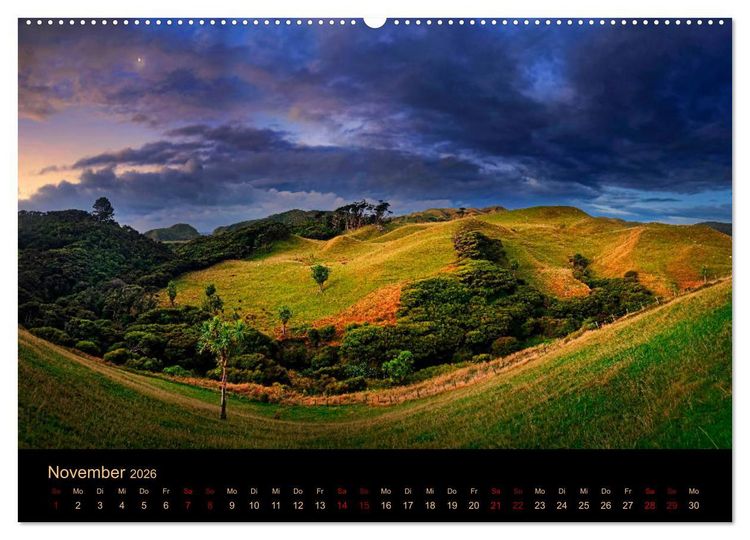 Produktbild: S&uuml;dseetraum Neuseeland (hochwertiger Premium Wandkalender 2026 DIN A2 quer), Kunstdruck in Hochglanz
