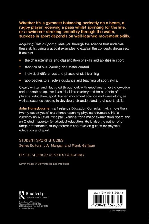 Produktbild: Acquiring Skill in Sport