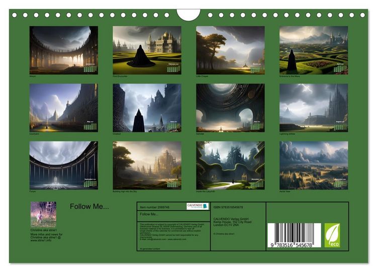 Produktbild: Follow Me... (Wall Calendar 2026 DIN A4 landscape), CALVENDO 12 Month Wall Calendar