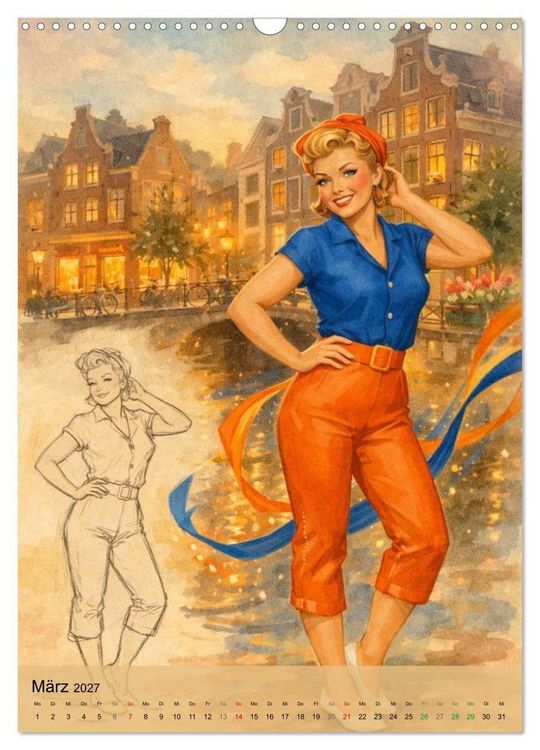 Produktbild: Rock'n'Roll Weltreise (Wandkalender 2027 DIN A3 hoch), CALVENDO Monatskalender