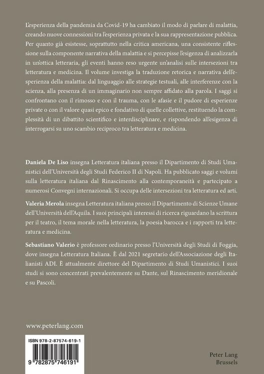 Produktbild: Il racconto della malattia