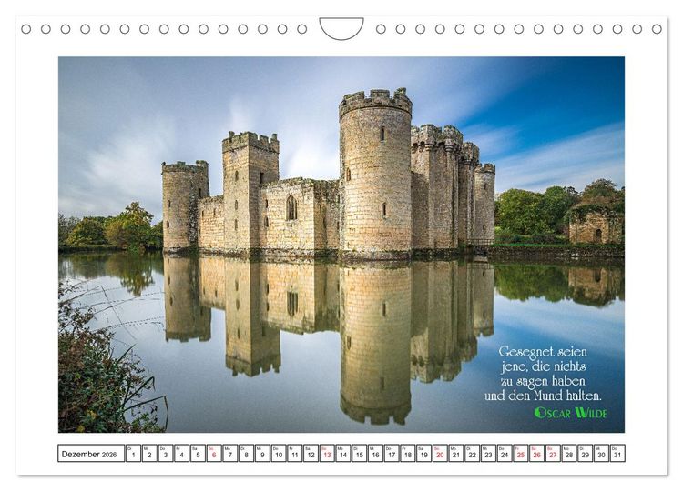 Produktbild: Interessante und sch&ouml;ne Zitate (Wandkalender 2026 DIN A4 quer), CALVENDO Monatskalender
