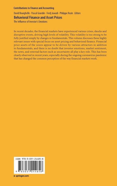 Produktbild: Behavioral Finance and Asset Prices