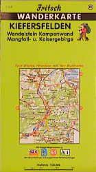 Produktbild: Kiefersfelden, Wendelstein, Kampenwand, Mangfall- und kaisergebirge 1 : 50 000. Fritsch Wanderkarte