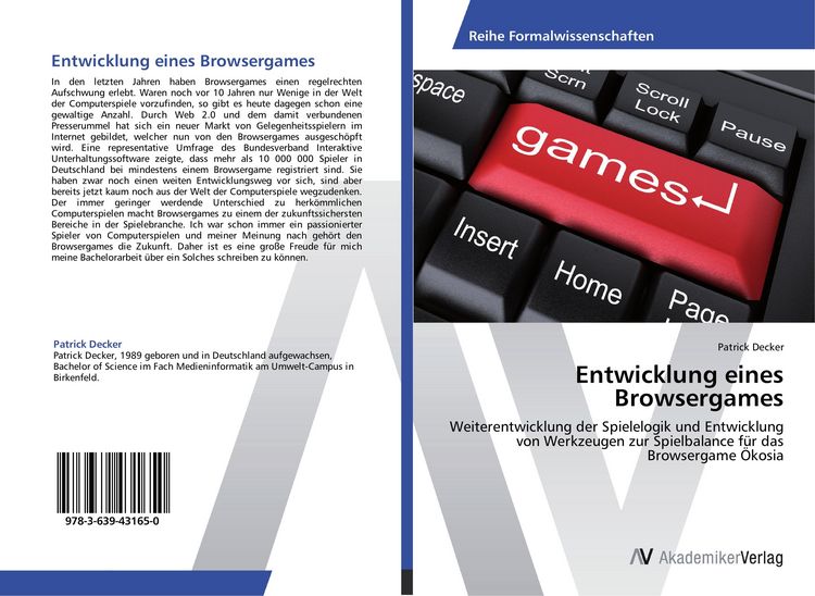 Produktbild: Entwicklung eines Browsergames