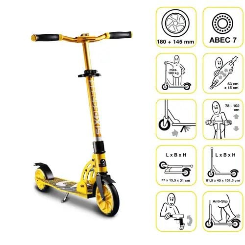 Produktbild: SIX DEGREES Alu Scooter Junior 180/145