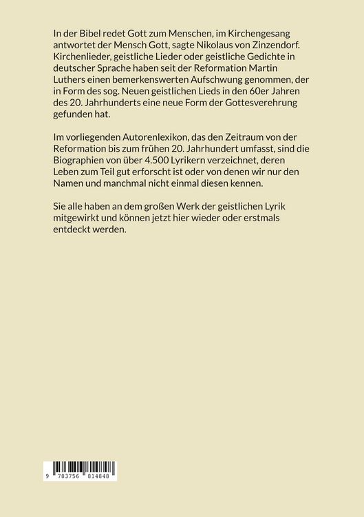 Produktbild: Autorenlexikon geistlicher Lyrik deutscher Sprache, Band 2