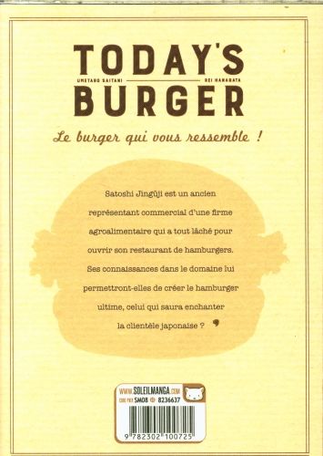 Produktbild: Today's burger. Tome 1