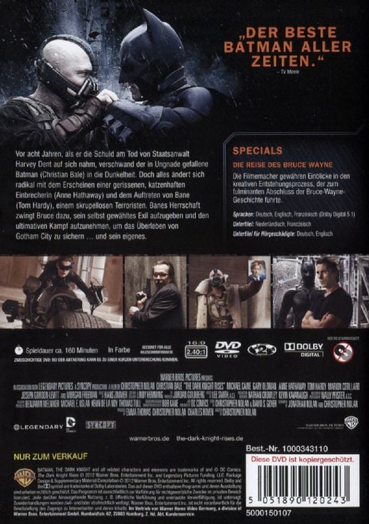 Produktbild: The Dark Knight Rises