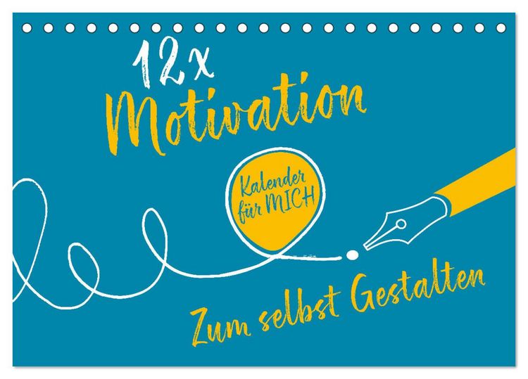 Produktbild: 12 x Motivation - Bastelkalender (Tischkalender 2026 DIN A5 quer), CALVENDO Monatskalender