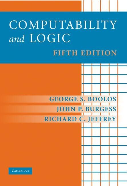Produktbild: Computability and Logic