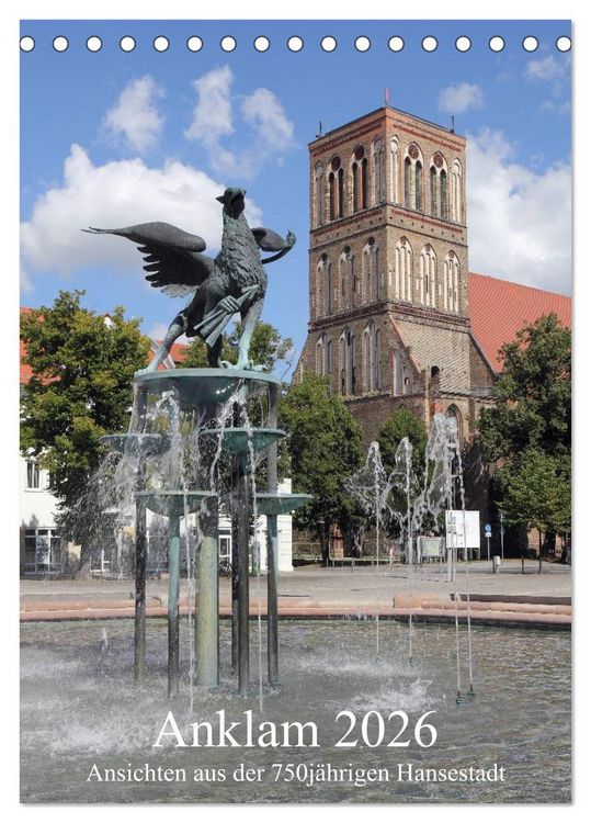 Produktbild: Anklam 2026 (Tischkalender 2026 DIN A5 hoch), CALVENDO Monatskalender