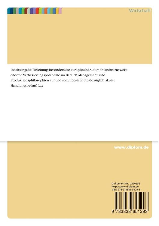 Produktbild: Self-Assessment und Benchmarking im Rahmen von TQM