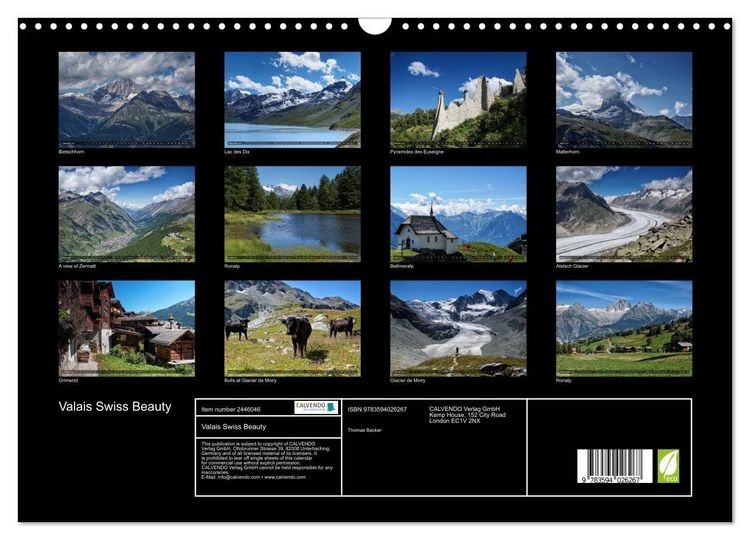 Produktbild: Valais Swiss Beauty (Wall Calendar 2027 DIN A3 landscape), CALVENDO 12 Month Wall Calendar