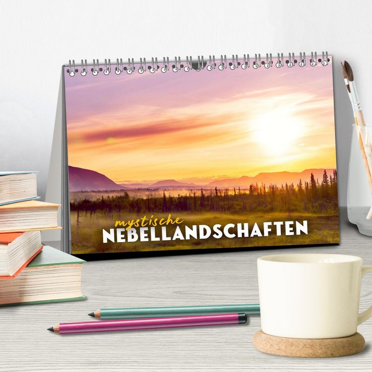 Produktbild: Mystische Nebellandschaften (Tischkalender 2026 DIN A5 quer), CALVENDO Monatskalender