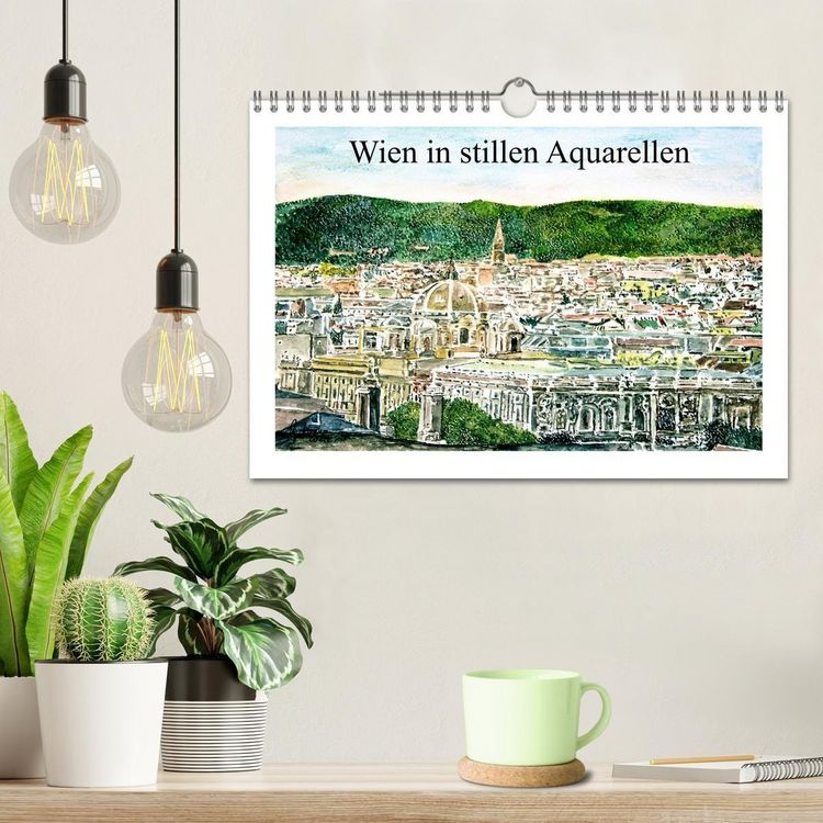 Produktbild: Wien in stillen Aquarellen (Wandkalender 2026 DIN A4 quer), CALVENDO Monatskalender