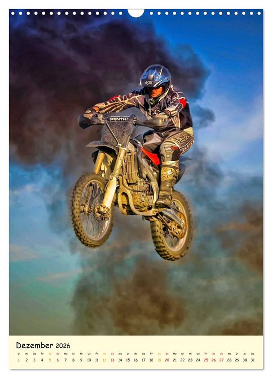 Produktbild: Motocross - einfach cool (Wandkalender 2026 DIN A3 hoch), CALVENDO Monatskalender