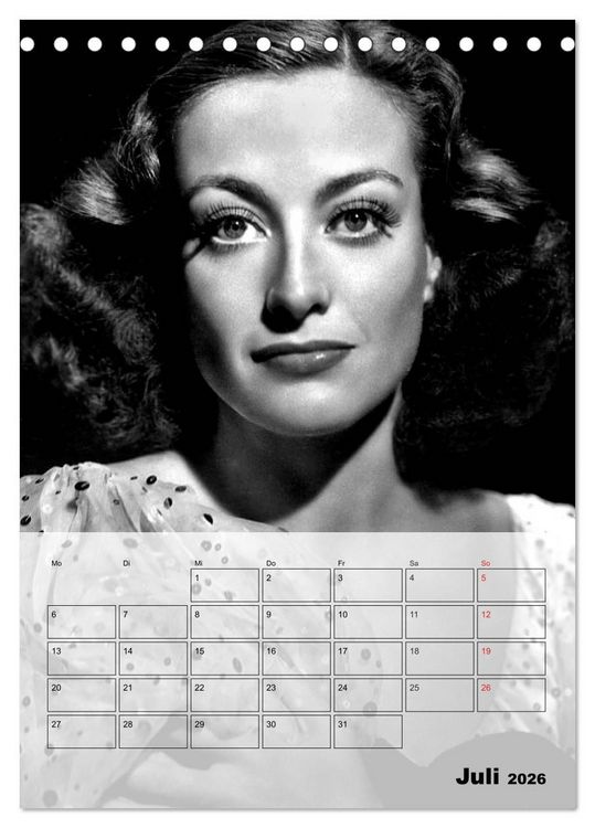 Produktbild: Filmstars der goldenen Leinwandjahre (Tischkalender 2026 DIN A5 hoch), CALVENDO Monatskalender