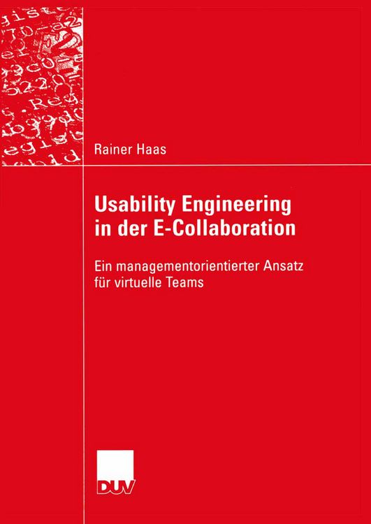 Produktbild: Usability Engineering in der E-Collaboration