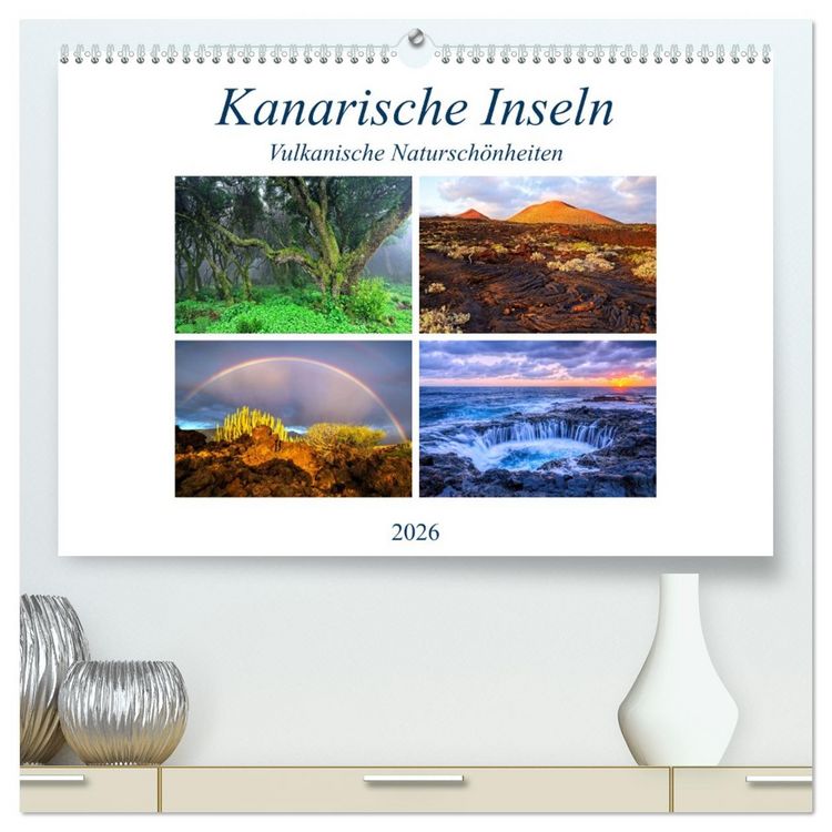Produktbild: Kanarische Inseln - Vulkanische Natursch&ouml;nheiten (hochwertiger Premium Wandkalender 2026 DIN A2 quer), Kunstdruck in Hochglanz